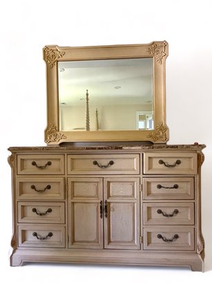 Thomasville Marble Top Dresser With Mirror (2nd Flr)