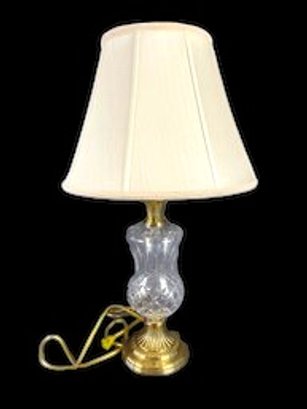 Waterford Crystal & Brass Lamp      ( Gr)