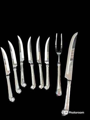 Set Of Great Blades Steak Knives And Carving Set