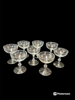 Collection Of 8 Various Champagne Glasses