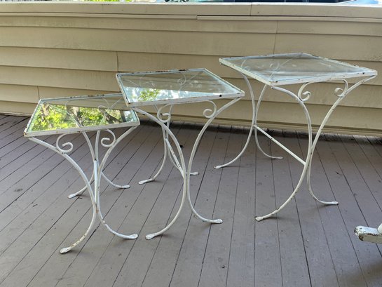 Glass Top Nesting Tables