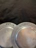 Pair Of Vintage Pewter Novelty Plates