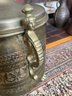 Brass Footed Carved Decorative Bucket
