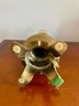 Brass Lamp Shell Shade & Brass Bell