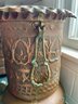 Brass Candlesticks & Copper Vase