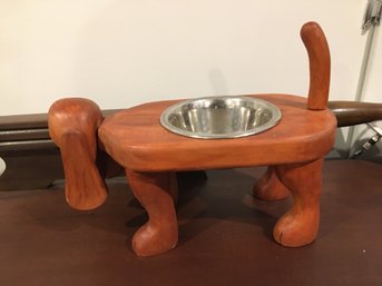 Wooden Dog Dish