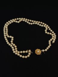 Vintage Double Strand Faux Pearls