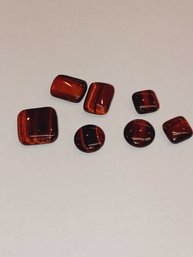Lot Of 7 Red Tigers Eye Beads