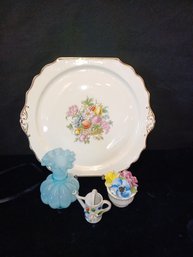 Lot Of Decorative Porcelain And Milk Glass
