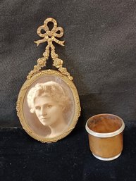 Antique Frame And Cup