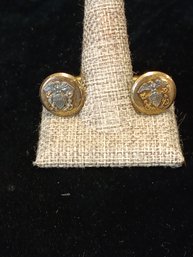 Sterling Silver Military Cuff Links