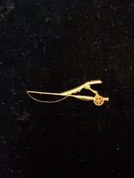 Unique Old , Gold Filled Fishing Rod Tie Clip