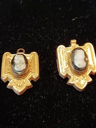 Antique Gold Filled Cameo Pendant & Pin