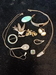 Lot Of Assorted Sterling Silver Jewelry