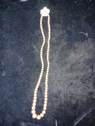 Taupe Colored Faux Pearl Strand