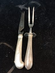 Pair Of Sterling Handled Carving Set