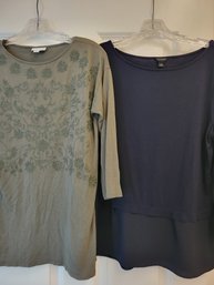 2 Tops: J.Jill XS And Ann Taylor Medium