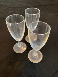 Set Of Three Miniature Champagne Glasses