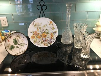 Decorative Plates , Vases And Carafe