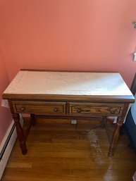 Two Drawer Wooden Table