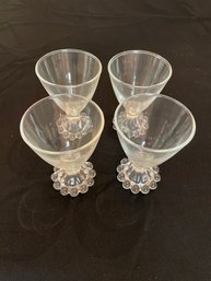 Set Of Four Anchor Hocking Boopie Glasses