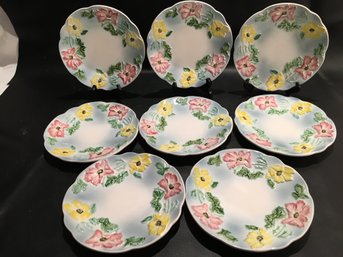 Anthropologie Floral Plates