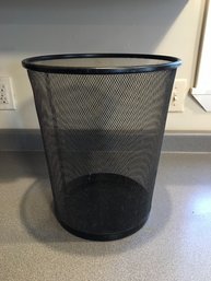 Black Mesh Wastebasket