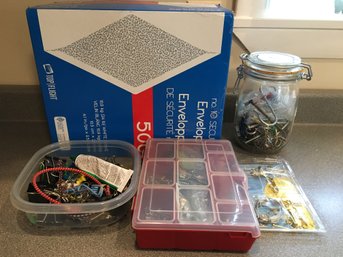 Fasteners, Box Of Envelopes,