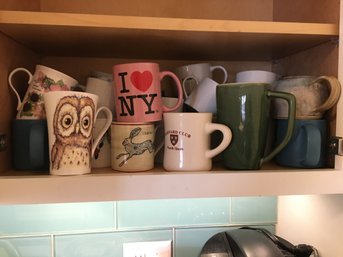 Shelf Full Of Mugs