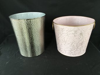 Waste Basket And Planter Container
