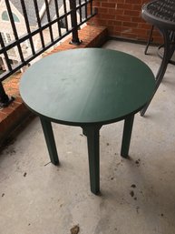 Green/Blue Round Side Table