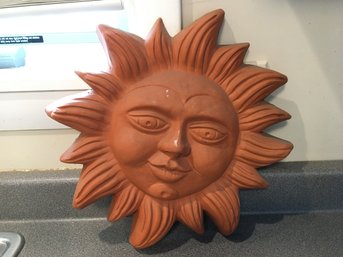 Terracotta Sun Face Hanging