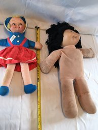 Vintage Cabbage  Patch Doll And Knickerbocker Doll