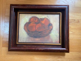 Red Apple Print With Handcrafted Italian Frame