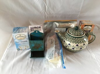 Polish Tea Pot And Selection Of Teas
