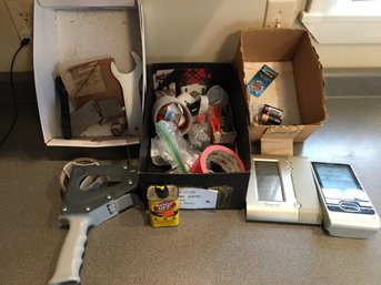 Tools , Tape, Tape Gun, Supplies Etc