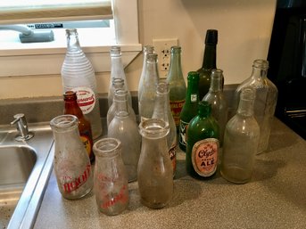 Old Assorted Glass Bottles