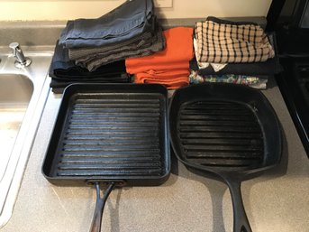 Grill Pans And Dish Towels,  Napkins