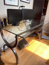 Large Glass Table (computers Not Included)