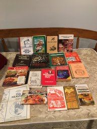 Variety Of Books, Mostly Cookbooks And Few Others