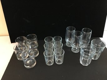 Assorted Glassware, Varied Sizes