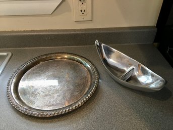 Mariposa Dory And Silverplate Tray