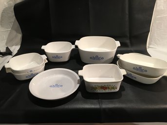 Lot Of Corning  Ware Pieces -   8 Pieces P-1-B