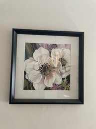 Modern Floral Painting In Black Frame