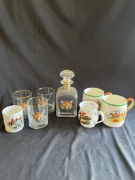 Assorted Fox Themed Kitchen And Bar Ware