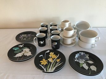 Block Spal Plates And Coffee Cups, Williams Sonoma  Soup Bowls And Coffee / Expresso Cups