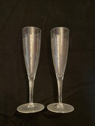 Two Glass Champagne Flutes