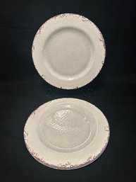 Large Rustic Dinner Plates