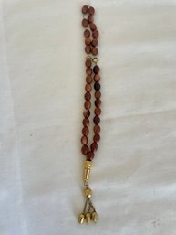 Goldstone Islamic Prayer Beads / Rosary    (Lc)