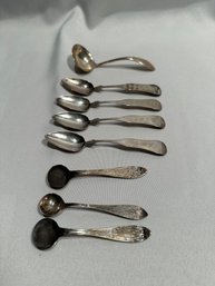 7 Sterling Spoons One Ladle